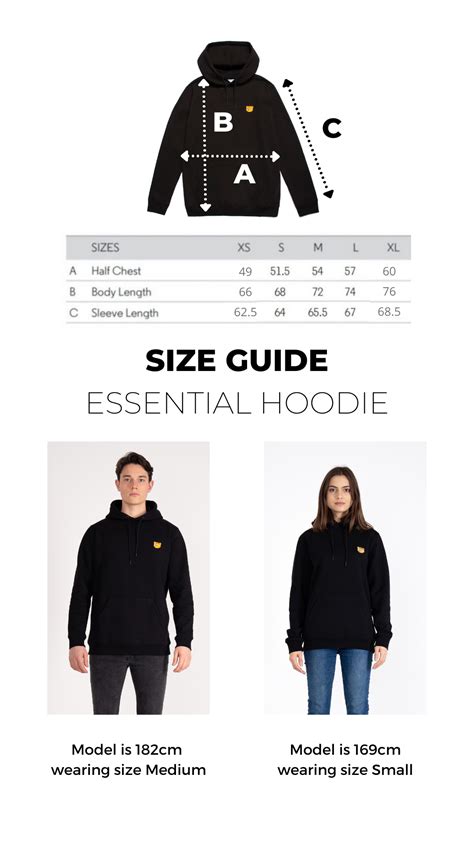 essentials hoodie true to size.